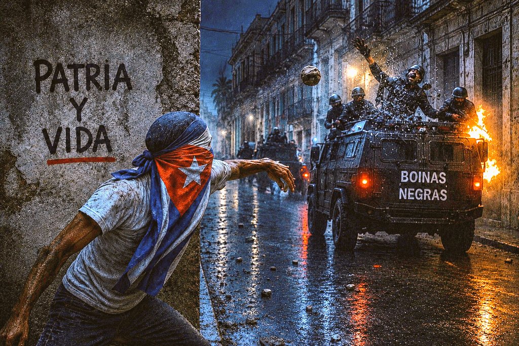 luarCespedes's tweet photo. 🇨🇺🔥Hermanos! el Régimen está en guerra contra el pueblo de #Cuba ,si no resistimos seguiremos bajo su brutal tiranía,muriendo en vida en la miseria,siendo perseguidos,encarcelados y asesinados.Que la noche y los apagones sean nuestros mejores aliados.Fuego con los represores!! https://t.co/WAkD5FH5YY