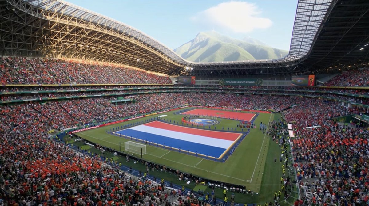 ofootball__'s tweet photo. The beauty of Monterrey Stadium is unreal. 😍🏟️ https://t.co/btnZrxWeiv