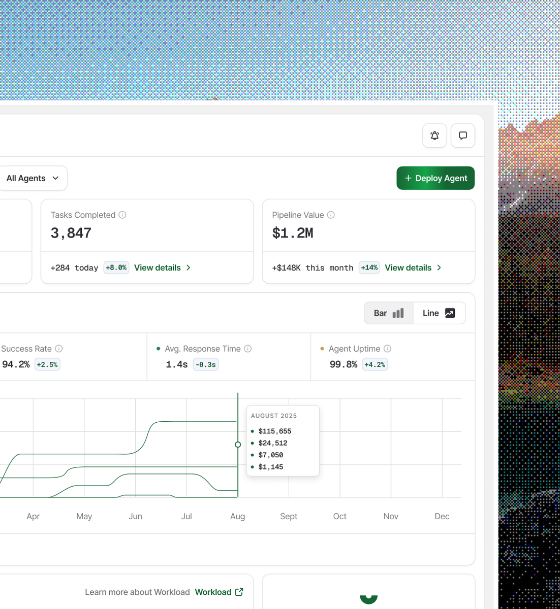 vicseks's tweet photo. Designed an AI agent management dashboard in Figma today. Deploy agents, monitor utilization in real time, track task success rates. 💫 https://t.co/u2DTmz9VBR