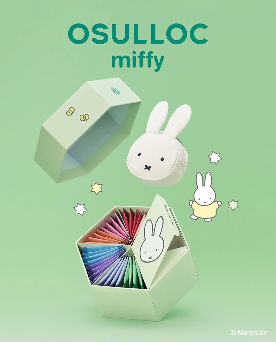 7/1から発売のOSULLOC × miffy の オソルロック人気ティー8種入り