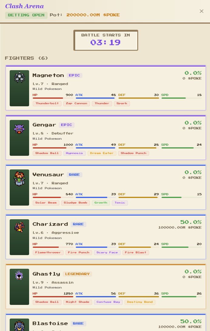 thepokearena's tweet photo. 3mins to go arena will start! 

$POKE https://t.co/aZVwKtfl9S