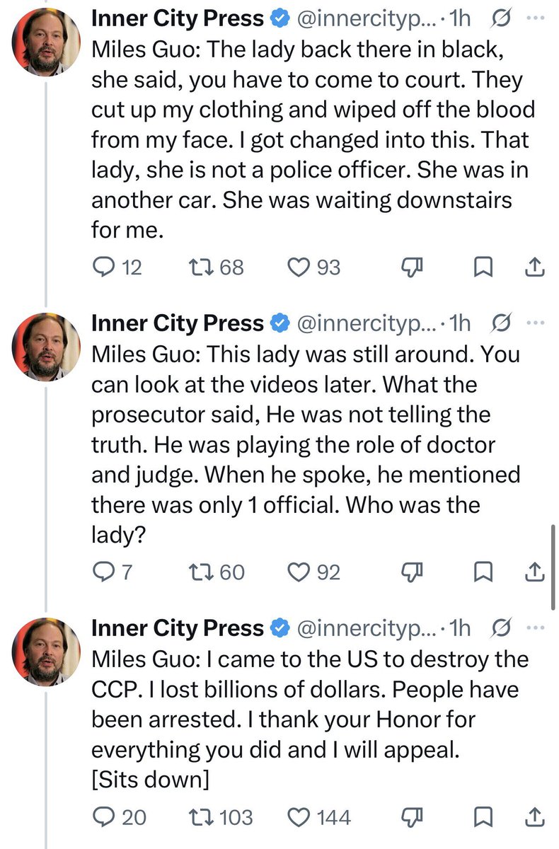 justice_trail's tweet photo. 这是一场能载入人类史册的量刑判决，是发生在所谓“自由灯塔”的地方！已黑暗到毫不掩饰，黑暗到令人发颤！
晕倒、吐血、神秘黑衣女人、非执法人员指挥全程、被剪碎衣服擦掉血、必须去法庭、监控录像、检察官撒谎、法官制止谈政治、灭共、上诉！
撒旦就是让这一刻本应最神圣的法庭沦为世上最肮脏的工具！ https://t.co/HzxD4fcejr