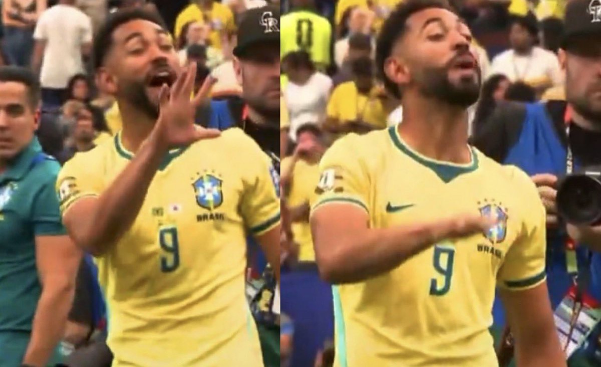 FabrizioRomano's tweet photo. 🚨🇧🇷 Matheus Cunha reveals his reaction showing 5 World Cups to Japan player Kento: “I have nothing against Japan, they are great but he said some things about Brazil that we can’t accept”.

“It’s about respect for us and our shirt”. 👋🏼 https://t.co/lwAA4QtF7x