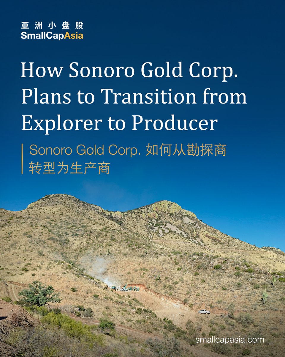 smallcapasia's tweet photo. Development is the end goal for Sonoro Gold Corp. @SonoroGold (#TSXV: #SGO $SGO.V | #OTCQB: #SMOFF | #FRA: #23SP), and the company is making strides to achieve it with the Cerro Caliche Project in Sonora, Mexico.

Learn more in the full blog post: https://t.co/o1iJWWJzdq https://t.co/xNJ2HpfaKC
