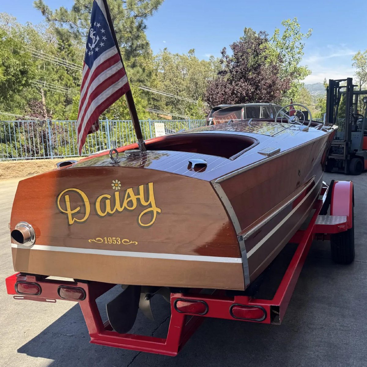 Bringatrailer's tweet photo. Daisy is ready to set sail and take trophies!

https://t.co/BTYxKf5YBT https://t.co/lphdhsSJQB