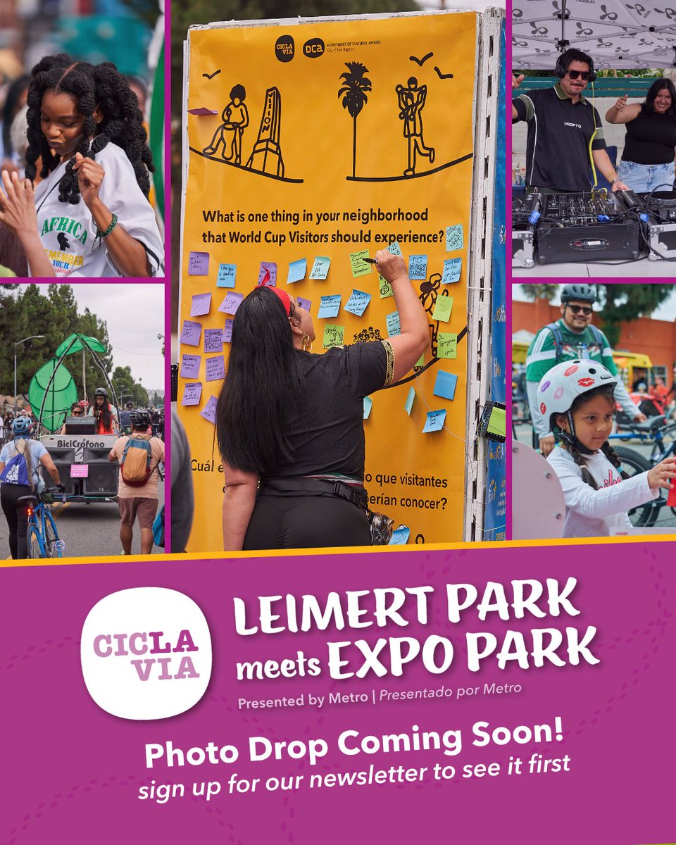 CicLAvia's tweet photo. “It feels like our City is finally coming back to life, and CicLAvia is a big part of what’s bringing us back.“
Marqueece Harris-Dawson, CD8,  6/28/26

CicLAvia is a nonprofit organization, not a city department, so every donation makes an impact. Support: https://t.co/GVvaoLzdEJ https://t.co/OO7NACBxIo