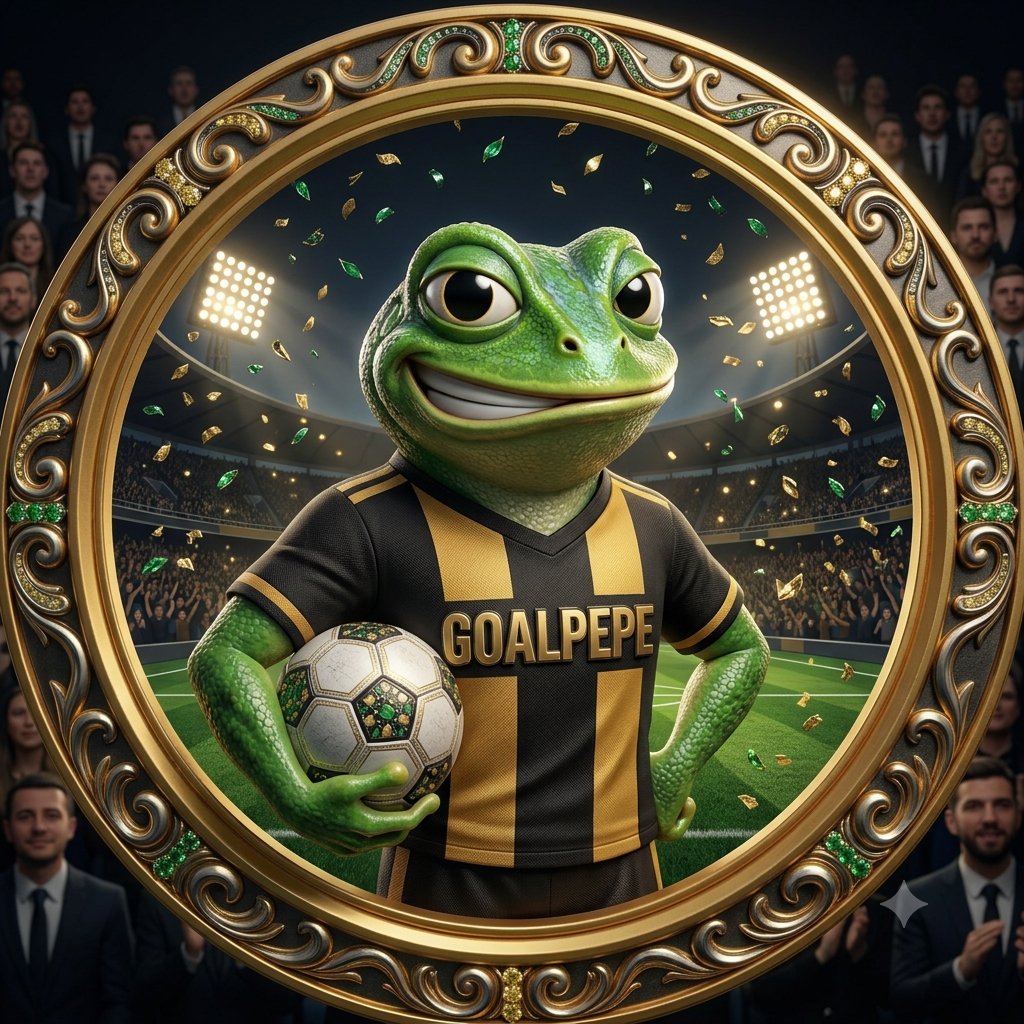 Goalpepeone's tweet photo. ⚽ Score goals. Pump memes. GoalPepe to the moon! 🚀🐸 https://t.co/xY7BjLCYgA