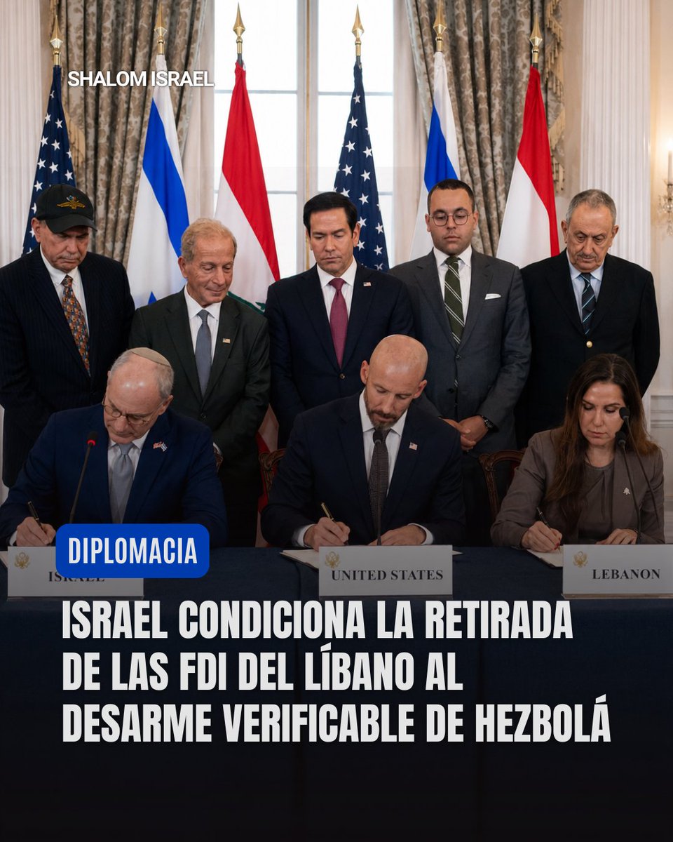 ShalomIsrael_'s tweet photo. 🇮🇱 Israel publicó el anexo de seguridad del acuerdo con Líbano: la retirada de las FDI del sur libanés solo avanzará si Hezbolá es desarmado de forma verificable y el Ejército libanés asume el control de la zona.

Más información en: https://t.co/RXYmYAlCJQ

#Israel #Líbano https://t.co/rsjXem4kC1