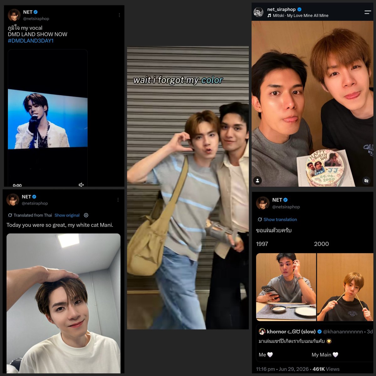 jinnie0097's tweet photo. “MY VOCAL”
“MY LOVE”
“MY COLOR”
“MY MAIN”
“MY KHAO MANEE CAT”

#NETJJ #เน็ตเจเจ #netsiraphop #jj_rcp ᯓᡣ𐭩 https://t.co/6L4SuNAH8w