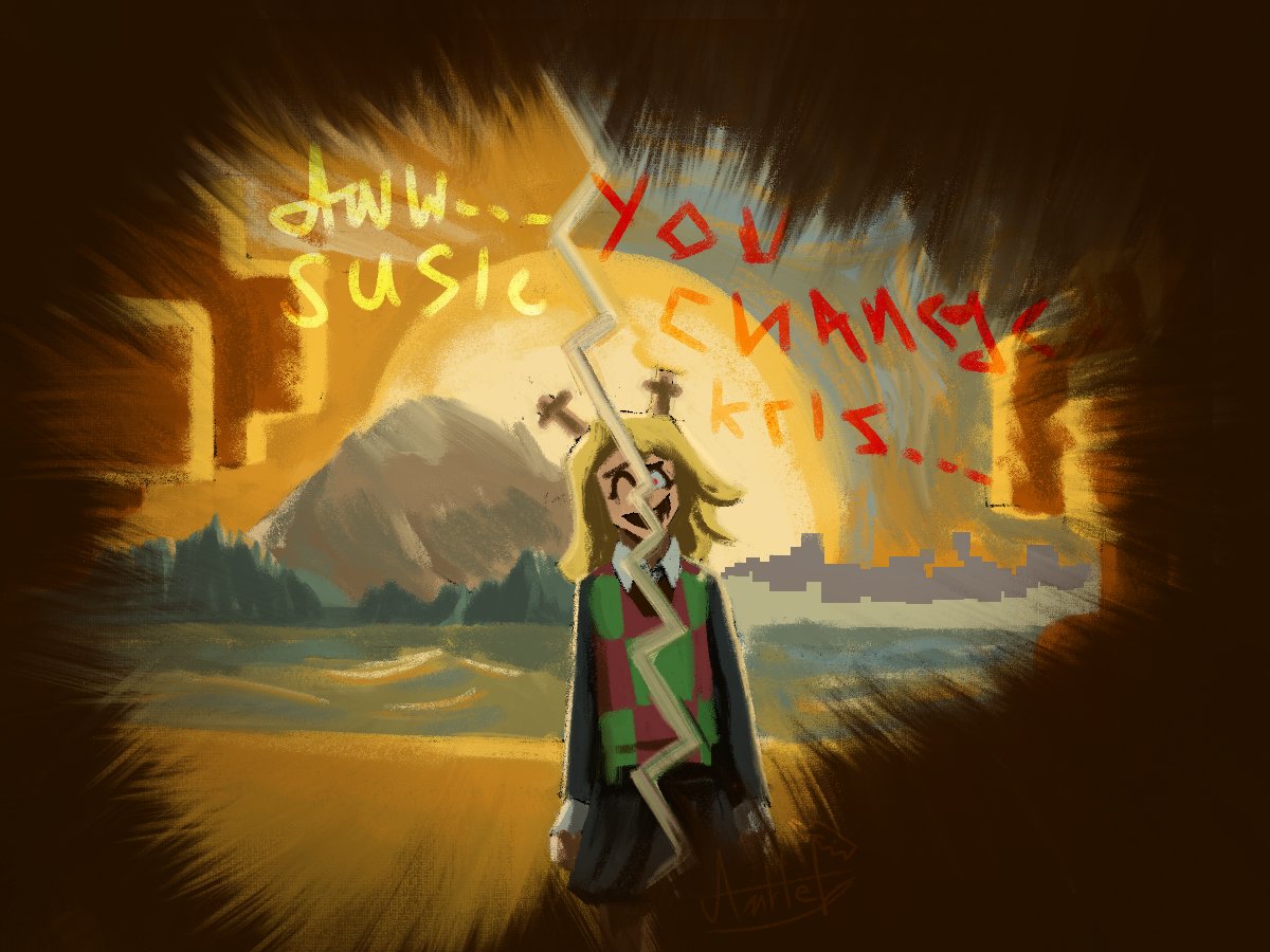 Amrielius's tweet photo. Noelle is no longer Noelle... 
Change happens at the roots.

#deltarune #deltarunefanart #deltaruneart #noelle https://t.co/gvpkwOku1M