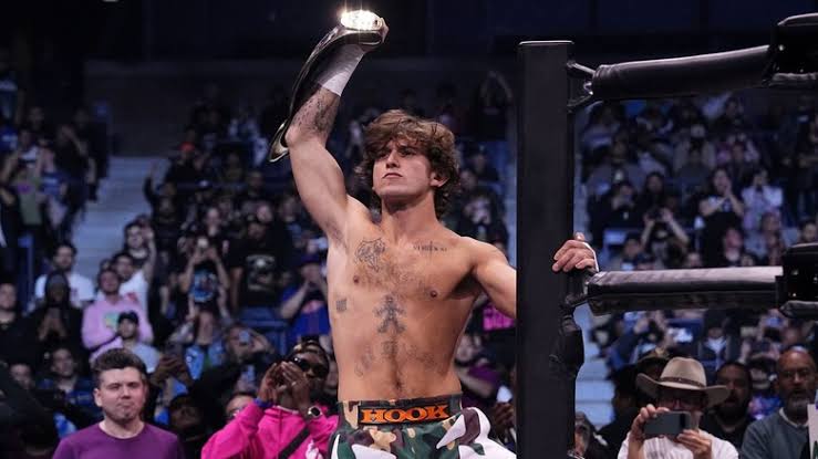 DFW_Wrestling's tweet photo. He walks across the ring - standing on the steel steps, Yelling into the camera, the crowd in Bern ERUPTS!

Commentator: THIS CANT BE REAL..JUSTIN FUCKING BLADE IS BACK! https://t.co/x3eHY4Sju0