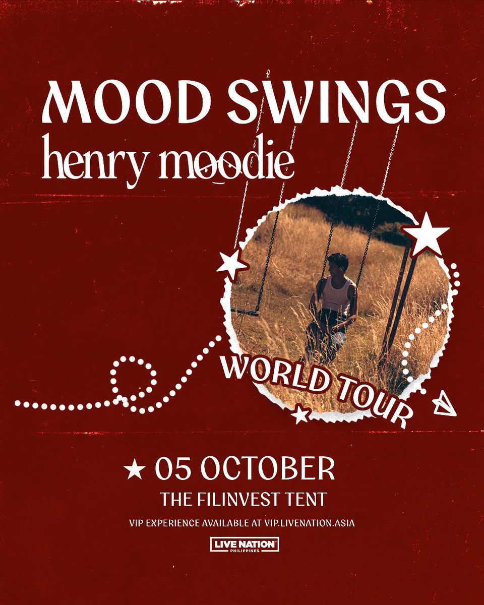 livenationph's tweet photo. Reminder❗Artist Presale starts TODAY at 10AM and ends at 11:59PM.

Make sure you've signed up at https://t.co/n4IVv7Q8ut

Henry Moodie: Mood Swings World Tour in Manila
📅 October 5, 2026
📍 The Filinvest Tent

For more info, visit https://t.co/W363tvv92f.

#HenryMoodieInManila https://t.co/85IU1ru8l8
