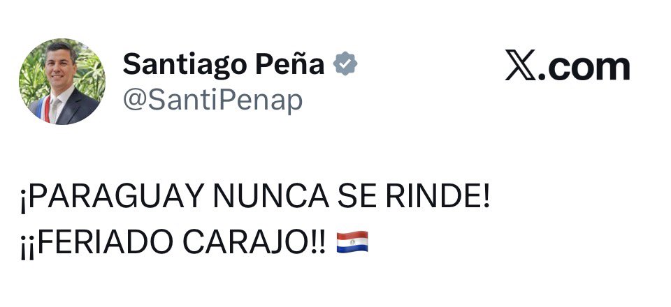Leonardo___Reis's tweet photo. Presidente do Paraguai🇵🇾 decretou feriado depois da vitória sobre a Alemanha🇩🇪. https://t.co/eKekGNOuwM