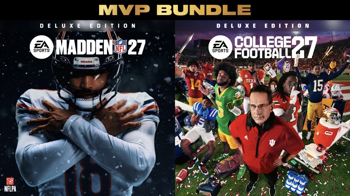 GetLiveMar's tweet photo. GetLive GIVEAWAY‼️ MVP BUNDLE CFB 27 &amp; Madden 27

To Enter: 
Follow @GetLiveMar
Like Post ✅
Repost 🔁
Comment: #GetLive https://t.co/ZYKklSMikb