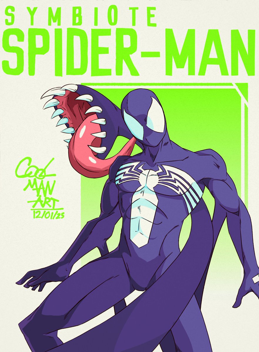 Cool_Man_Art__'s tweet photo. I like the Black suit when it isn't a Black suit so ditto for Venom obviously https://t.co/RqCCLEUllL