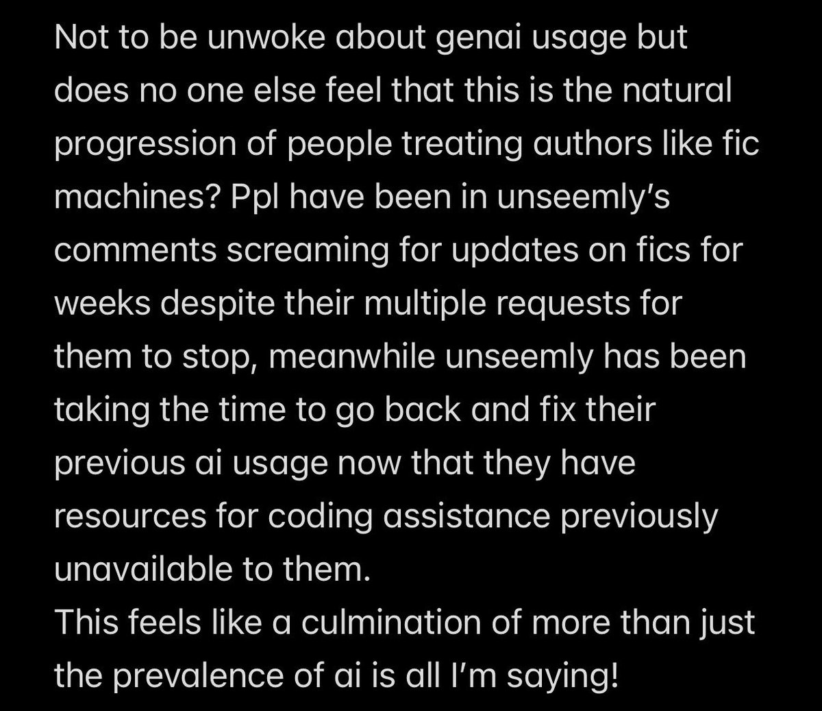 foundbyjanedoe's tweet photo. Probably the best response anyone could hope for from an author who has used ai (“I did this, I regret it, here is how I used it, it was minimal but I have gone to lengths to remove it anyway bc it was wrong of me to do”) but here’s my unwoke thoughts…. https://t.co/sy0qPqkHOj