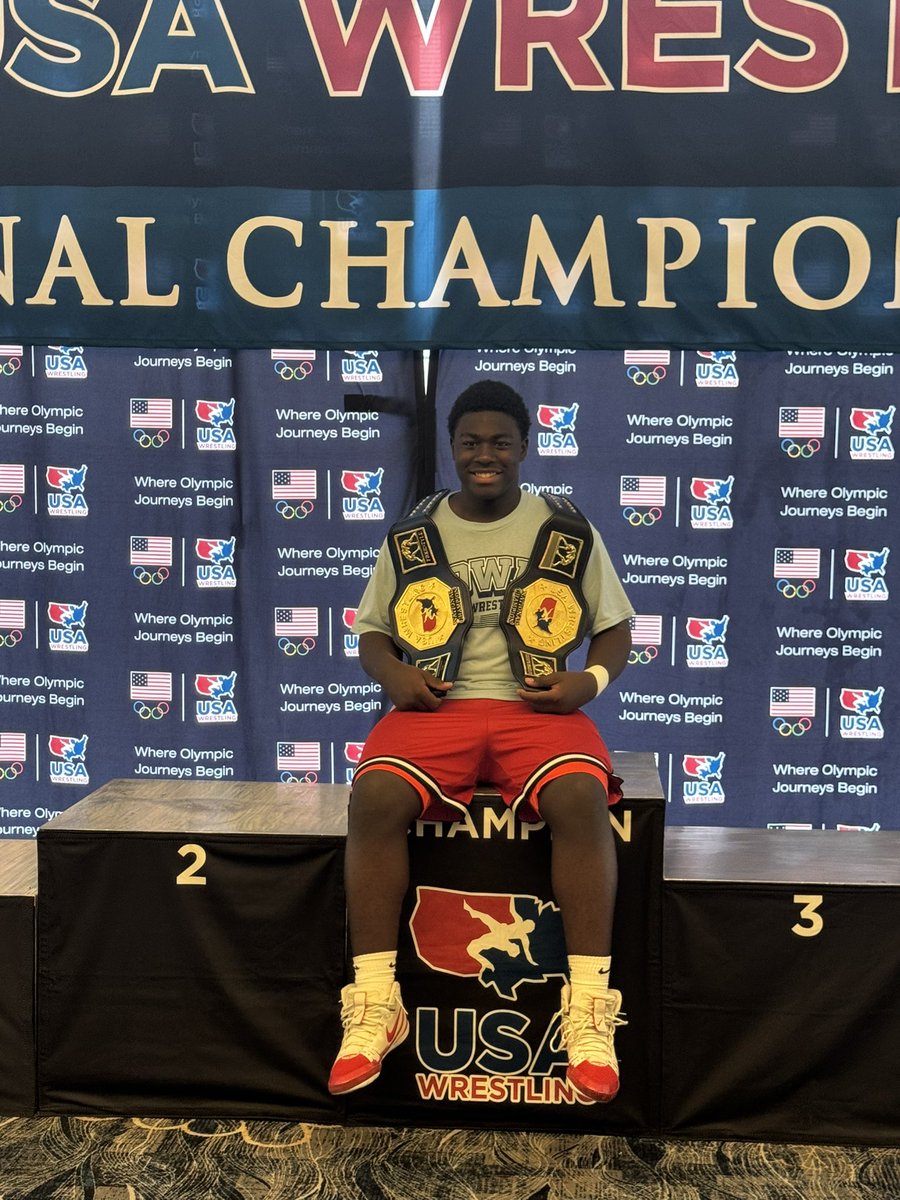 CaceCampbell's tweet photo. Cace Campbell
Greco AND Freestyle National Champ
14U, 225lbs https://t.co/vVFERGRATx