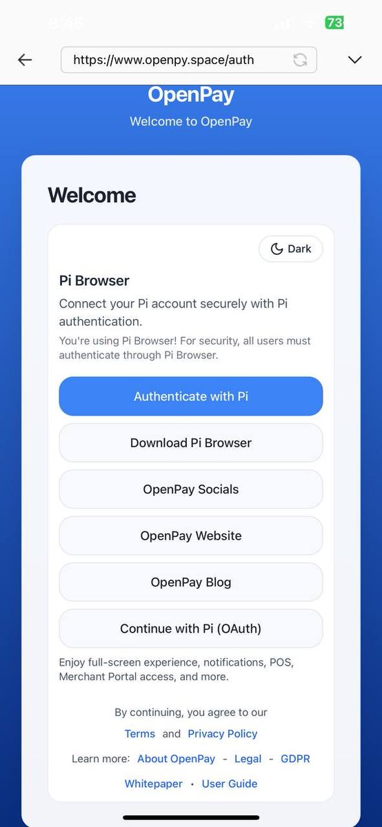 wainfoundation's tweet photo. 🚀 OpenPay Becomes the First Successful Implementation of Pi Network’s New Pi Sign-In Feature

Big news for the Pi ecosystem! 🎉 @PiCoreTeam @OpenPayTeam 

OpenPay has successfully implemented and demonstrated Pi Network’s new Pi Sign-In (OAuth) feature, becoming one of the first platforms to showcase the complete authentication flow from an external website to Pi’s official authorization system.

This milestone proves that developers can now integrate secure Pi authentication into their applications while providing users with a seamless login experience.
🔐 What is Pi Sign-In?

Pi Sign-In is Pi Network’s new OAuth-based authentication system, similar to “Sign in with Google” or “Sign in with Apple.” It allows users to securely log into applications using their Pi accounts without sharing passwords with third-party apps.

With Pi Sign-In, users can:

✅ Authenticate using their Pi account
✅ Securely share their Pi username with applications
✅ Sign in faster across the Pi ecosystem
✅ Experience a more seamless Web3 onboarding process

🌟 OpenPay Leads the Way

OpenPay’s implementation demonstrates the entire Pi Sign-In journey:

User selects Continue with Pi (OAuth).
The app redirects to Pi’s official authentication page.
User approves the sign-in request in Pi Browser.
The user is securely redirected back to OpenPay and successfully signed in.

This successful integration showcases the potential of Pi Sign-In for future applications across the Pi ecosystem.

🚀 Why This Matters

The new Pi Sign-In feature opens opportunities for developers to build:

Payment platforms
Web3 applications
Marketplaces
Games
Merchant solutions
Social platforms

all powered by a secure and unified Pi identity system.

OpenPay’s successful deployment serves as a real-world example for developers who want to integrate Pi Sign-In into their own projects and help expand the Pi ecosystem.  

🔗 Try It Now

Experience the new Pi Sign-In feature yourself:

🚀  OpenPay – Try Now⁠ https://t.co/YHo13hmSIv

The future of authentication on Pi Network is here, and OpenPay is proud to be among the pioneers leading the way.
#PiNetwork #PiSignIn #OpenPay #OAuth #Web3 #OpenNetwork #Blockchain #Pioneers #PiBrowser #OpenPayLaunch 🚀💜