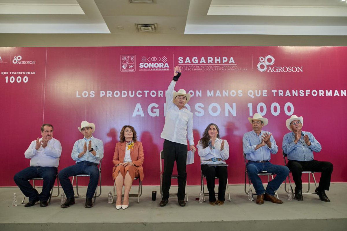AlfonsoDurazo's tweet photo. AGROSON nació para darle respaldo financiero a quienes trabajan en nuestro estado: créditos accesibles para producir, comprar equipo e invertir en infraestructura; con condiciones adecuadas para que este apoyo se traduzca en más oportunidades para sus familias.
#sonorasetransforma #TierraDeOportunidades