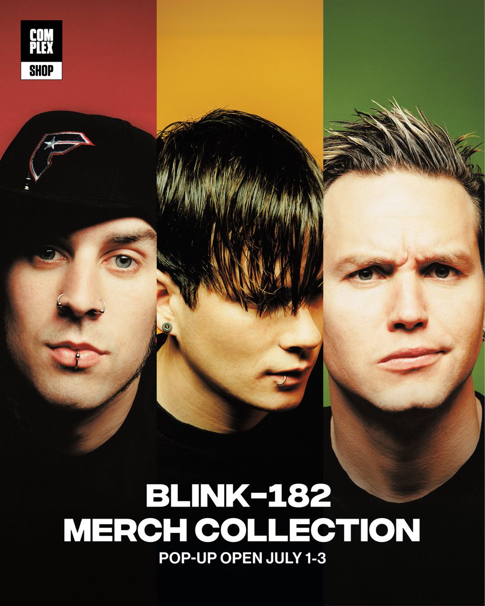 complex_shop's tweet photo. Take Off Your Pants and Jacket turns 25 and Complex LA is having a major pop up to celebrate with @blink182 . The pop up collection includes exclusive merch and collab apparel with @pleasures_now 

July 1st - July 3rd
11am - 7pm
433 N Fairfax Ave
Los Angeles, CA https://t.co/3Cu5HD5N3y