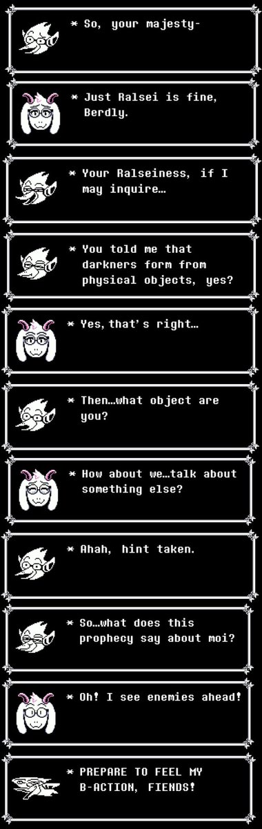 Ninjajack52's tweet photo. Ralsei and Berdly walk and talk
#deltarune https://t.co/7eOgd8EK19