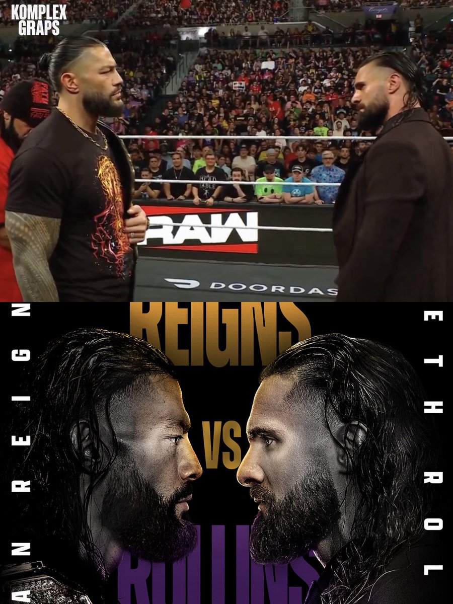 KomplexGraps's tweet photo. Roman Reigns accepts Seth Rollins’ challenge at SummerSlam for the World Heavyweight Championship 

“You’re right. I don’t want to beat you. I NEED to beat you. I need my entire family to witness me beating you. 

At SummerSlam, that’s exactly what I’m gonna do. I accept.”

#WWE https://t.co/wAladhH28G