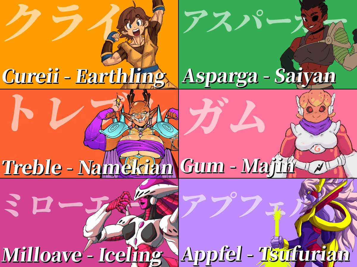 ZappyStorm's tweet photo. The strongest mortals of each species https://t.co/8HvSSfxouS