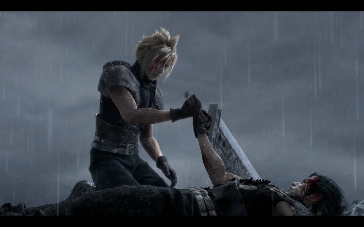 MsT0ka's tweet photo. #CrisisCore #FFVII #Zack #Cloud #Aerith طيب بكيت ي خي ليه كذا 💔 https://t.co/w3lljw0AKq