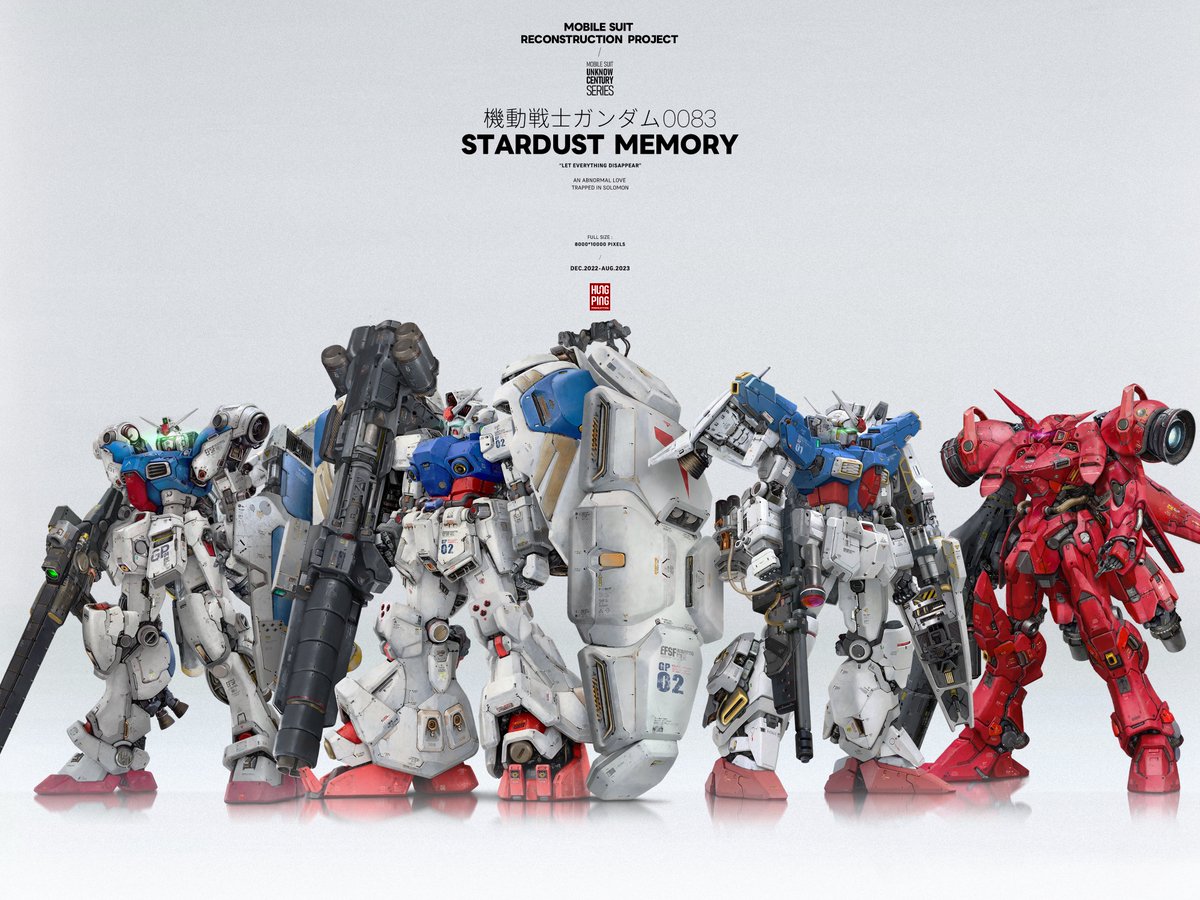 selong_404's tweet photo. I have been painting Gundam for nearly six years now.

My overall output is very limited. 
Among the works I have released, the RX-78GP series seems to be the least appreciated by fans, though I'm not sure exactly why.

#gundan 
#gunpla https://t.co/Gml7Qs6dFM