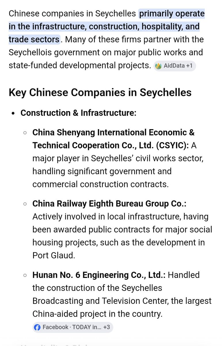 biplab68's tweet photo. @unglikarunga @deshmukhinjail @narendramodi Last Chinese president visited Seychelles was in 2007. All government infrastructure projects are given to Chinese companies. China has been investing in Seychelles for now more than 25 years. For India " Baba Ji Ka Thullu". https://t.co/Nx8JbU31Vf
