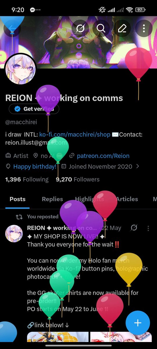 REION ✦ working on comms tweet media