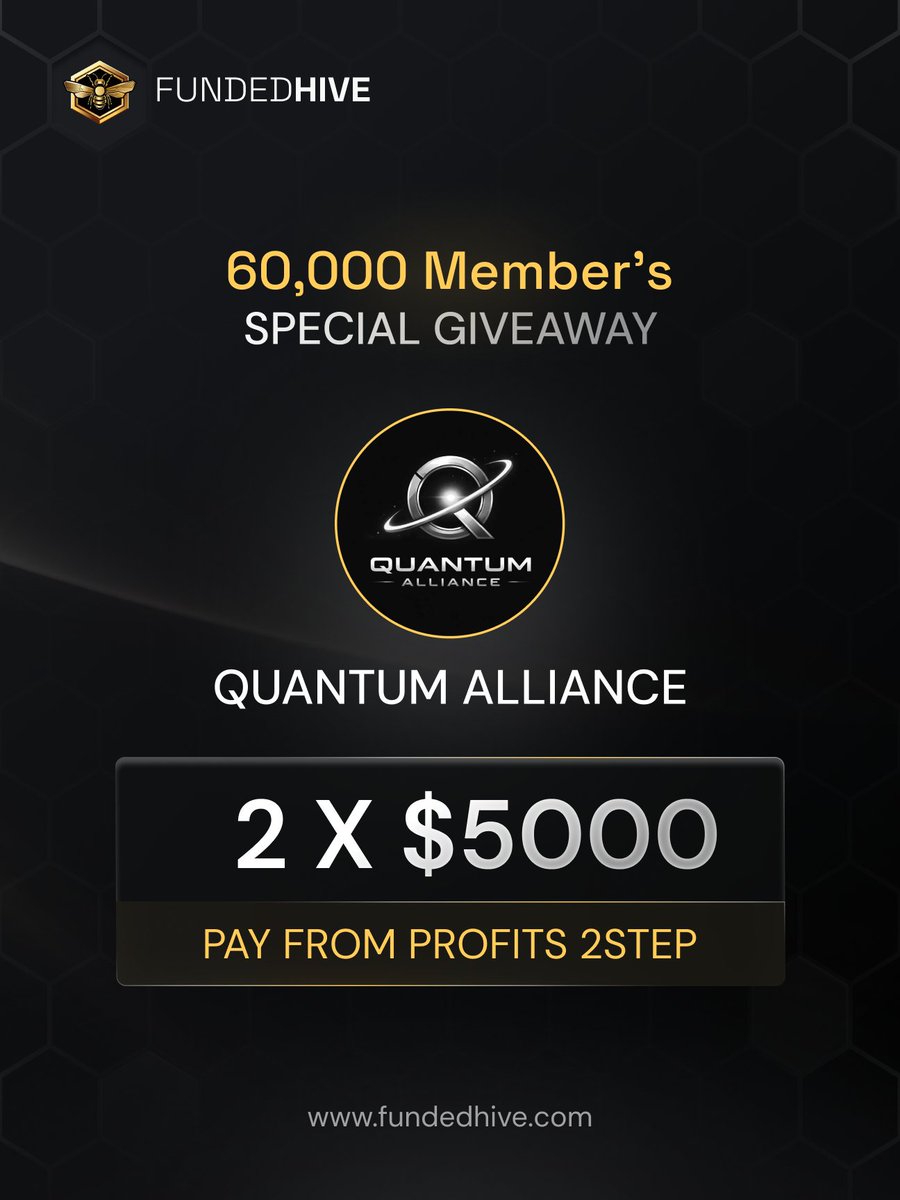 X3NOZEDIT's tweet photo. 🎊 GIVEAWAY ANNOUNCEMENT 

🏆 PRIZE: 

• 2x5K Funded Hive  Account

HOW TO ENTER :

1️⃣ : Join Our Discord https://t.co/zVQ0otc0NY

2️⃣ : Follow Us On X

3️⃣ : Winners Will Be Selected From Comments Randomly https://t.co/BMWjoowo7e