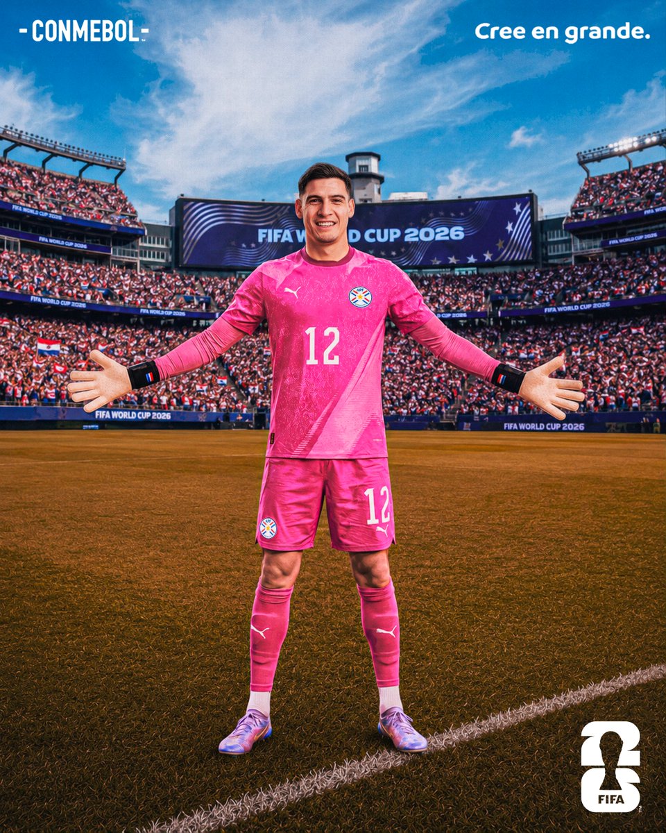 CONMEBOL's tweet photo. Orlando Daniel Gill Noldín 🇵🇾🧤

#CopaMundialFIFA https://t.co/HaR7Cmx2va