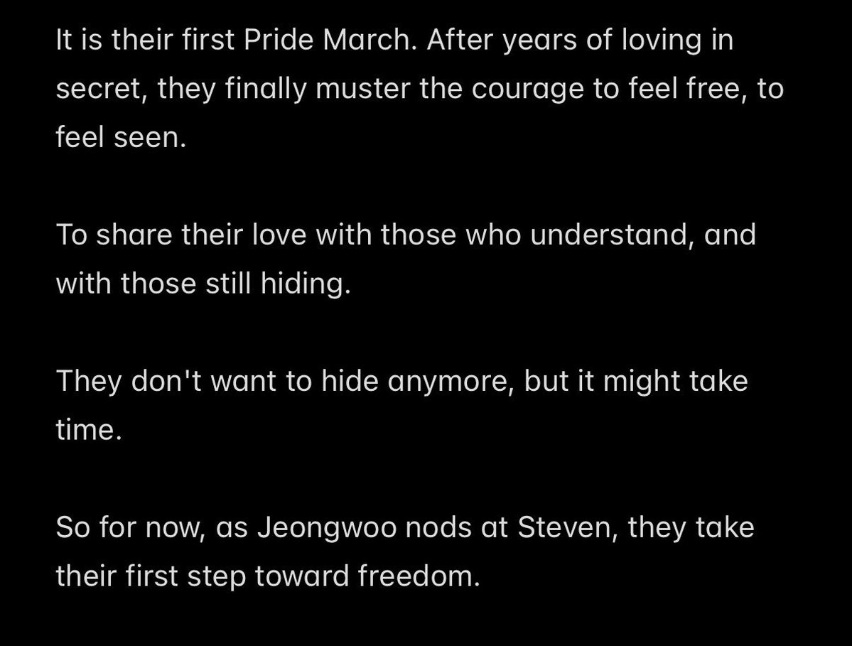 kimseofamilylog's tweet photo. sharing two #stewoo pride march au drabbles before june ends.
1 - the first steps
2 - free hugs and tears (i have a filo ver of this for my other ๐ข from a diff fandom)
to those who can't come out yet due to various circumstances, please remember that you are loved! ๐ https://t.co/oMByHooY5J