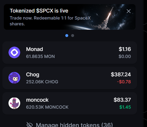 monadoshi_'s tweet photo. I'll be accumulating $chog and $moncock from now.

When the market is bearish, look for chains that are growing and have a lot of collaboration (check from Linkedin, IG &amp; X) but the price is unreasonable &amp; @monad is one of them. Then, accumulate and hold. https://t.co/HZZ48eHvxZ