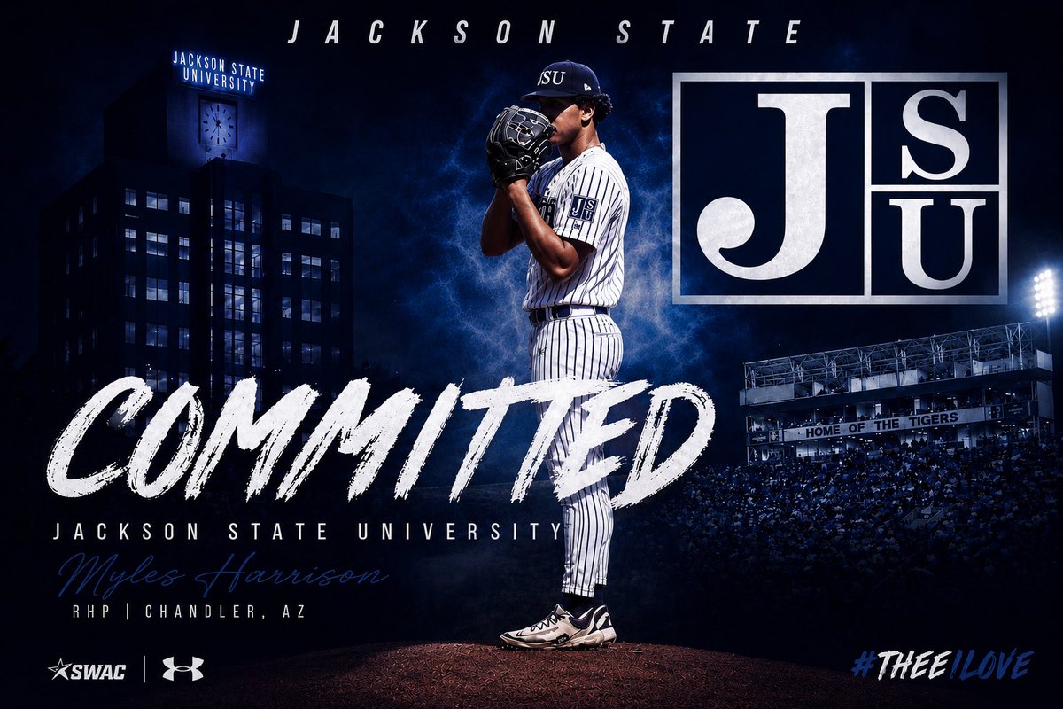 MylesHarrison22's tweet photo. I’m excited to announce that I committed to Jackson State University. I would like to thank my family,coaches, and teammates for helping me get to this point. Go tigers!! https://t.co/Izn1NPswER
