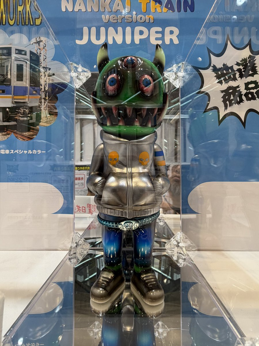 NEKOMATAWORKS ジュニパー 南海電鉄 コラボ 南海カラー おまけ付き なんばパークスで開催中のNEKOMATA WORKSさんのJUNIPER『南海電車