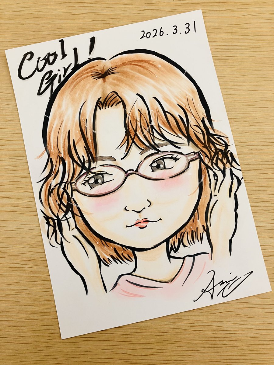 日本は素敵な女性が多いです♪ #似顔絵 #イラスト #手描き #記念