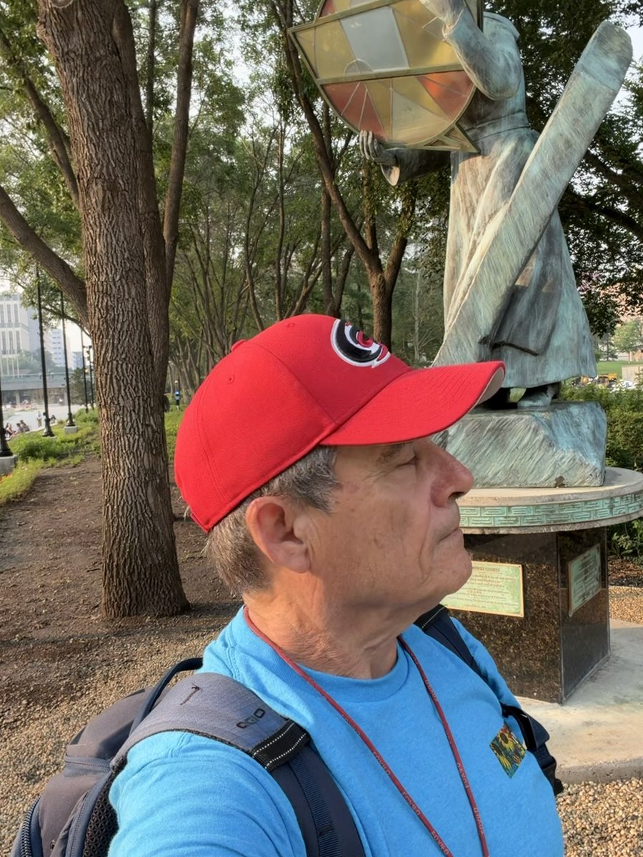 DougBrinkman's tweet photo. Herman Poulin’s Service through Christ statue located on the Alberta legislative grounds. Sister Mary wears old shoes. https://t.co/MPdhzm7bXI