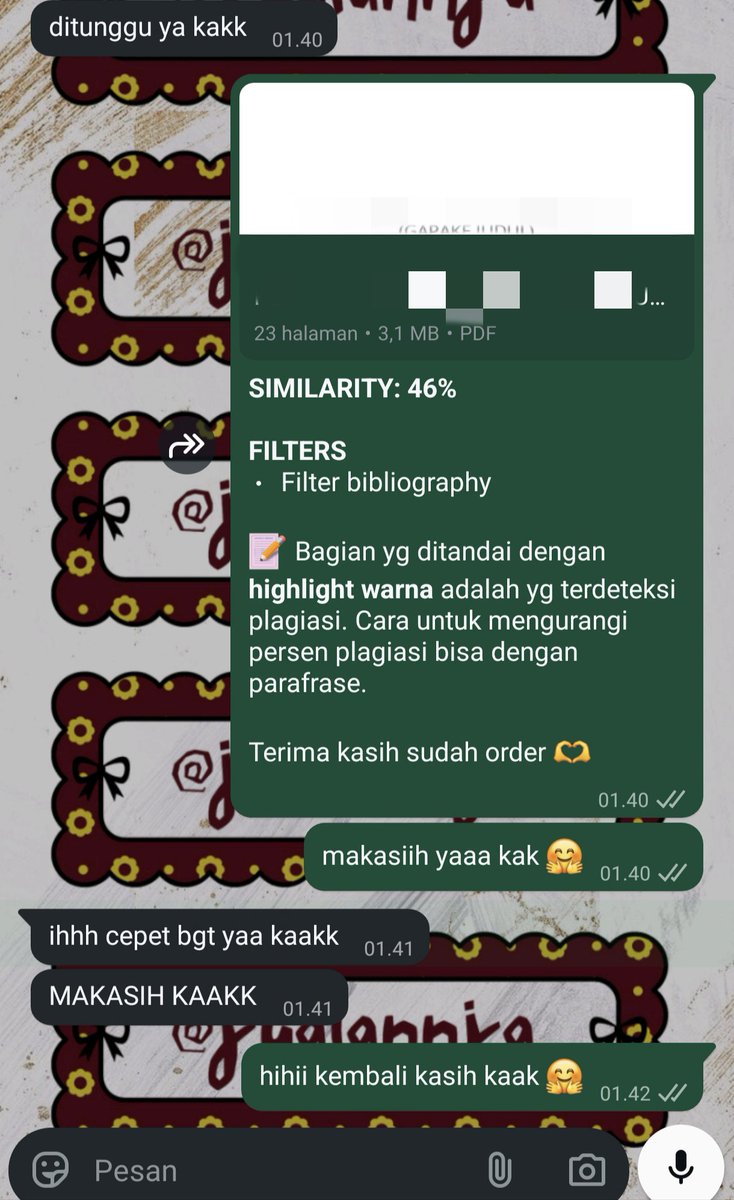 punyanja's tweet photo. Seperti kata cust turnitin langgananku: cepet banget, as always 🤩🤩 https://t.co/MtOZdBvNR3