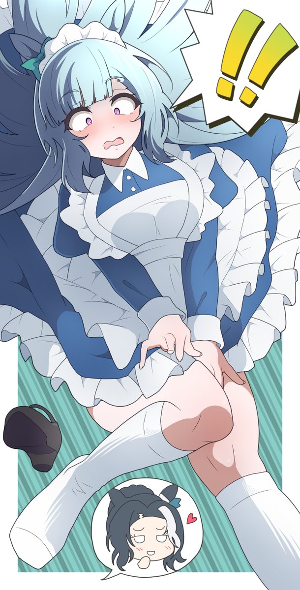 nel4685's tweet photo. メイド服のメジロアルダン（風のいたずら） https://t.co/GKNpA6dqcB