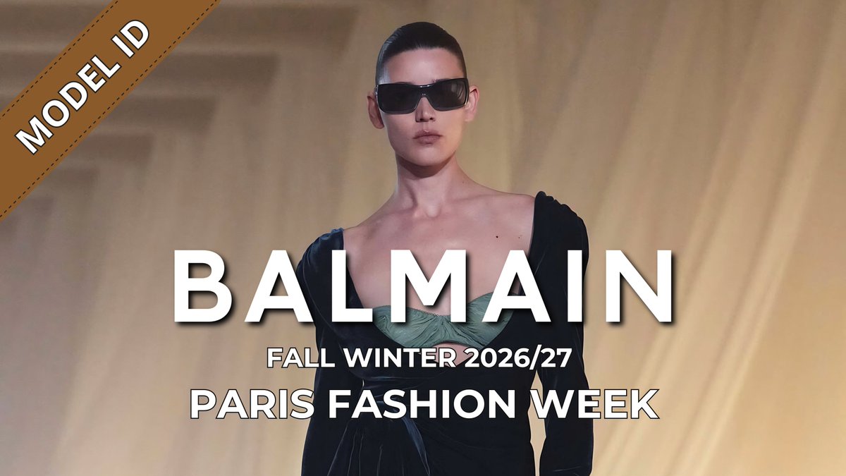Brandibay1's tweet photo. Balmain Fall/Winter 2026/2027 Model ID is now available.
Discover every model from Antonin Tron's debut collection at Paris Fashion Week, from Amélie Zalaiti opening and closing the show to the complete international runway cast.
🎥 https://t.co/KaT0uYVods
#Balmain #ModelID https://t.co/FHXKF6L7H1