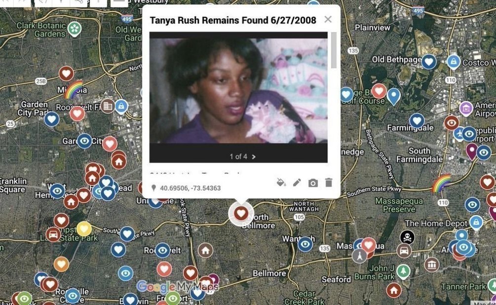 Catch_LISK's tweet photo. It's #TipTuesday #TanyaRush
Tanya was last seen on this day, 6/23/2008.

A devoted Mom who is dearly missed to this day, Tanya was last seen leaving her apartment at 345 Livonia Avenue in Brownsville, Brooklyn on 6/23/08.
Surveillance footage from her home shows her in an elevator with a man & a woman before going missing. Another camera showed them leaving a side entrance to the building where the man walks to the right & Tanya goes to the left. According to her sister in law, Tanya said she was going to meet a friend.

Her remains were found 4 days later in a black canvas suitcase on the westbound side of the Southern State Parkway in North Bellmore, NY (near Newbridge Rd exit ramp).

If anyone knows anything, no matter how insignificant it may be, please reach out to NYS Troop L (631) 756-3300, or Crimestoppers at (866) 313-TIPS (8477), or via email or mobile app at P3 Tips app.
There is a $2,500.00 reward.