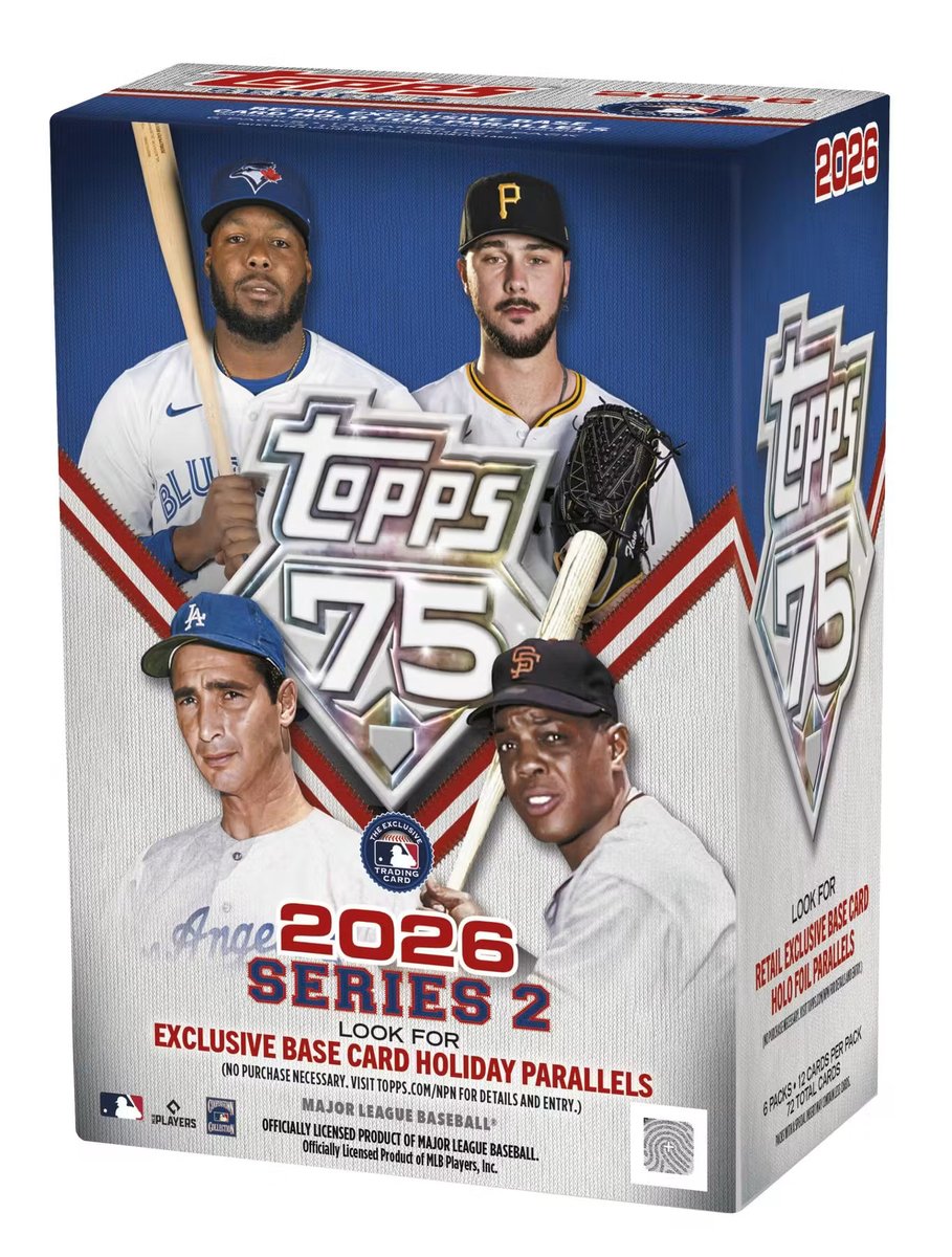 SBBTweet's tweet photo. ⚾ LIVE NOW: 2026 Topps Series 2 Baseball Blaster Box ( - 4-Box Break #2)

Click here for Live Stream: https://t.co/xghSW30J0g

#SBB #thehobby #groupbreaks #sportscards #collect #cardbreaks #boom #sportsboxbreaks #boxbreaks #baseball #topps #MLB  #fantatics #whodoyoucollect https://t.co/pPjeelXf5O