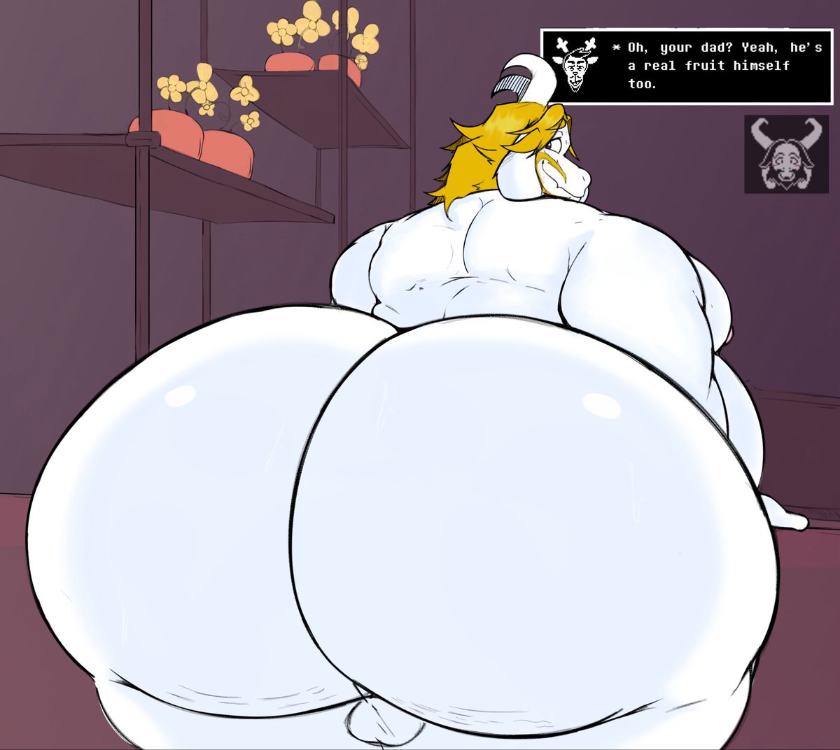 lovelypiggie_'s tweet photo. deltarune 5 days ago  

I loved asgore in this chapter and I hope to see more of him see (please Toby fox I need this)

#deltaruined #nsfw #fatfur https://t.co/7IFTU78I6A