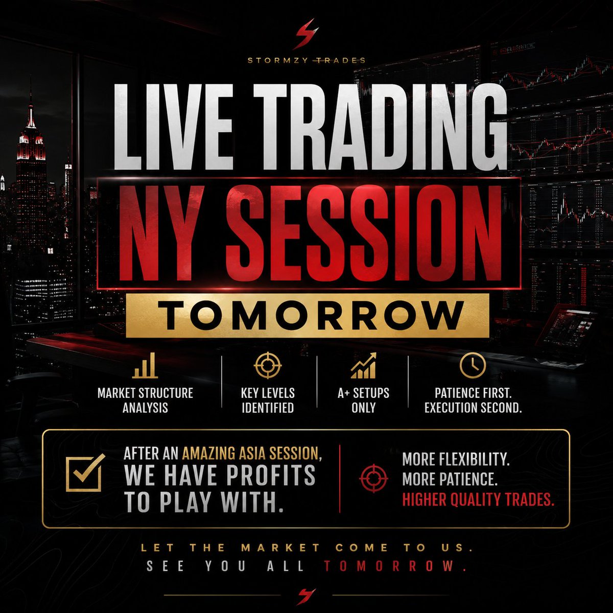 fim_nick's tweet photo. Back at it tomorrow for a Live Trading Session on the NY Session. $NQ

After a strong Asia session, we've put ourselves in a great position. Having profits to work with means we can be even more selective and wait for the highest-quality opportunities.

Patience first.
Execution second.
See you all tomorrow.