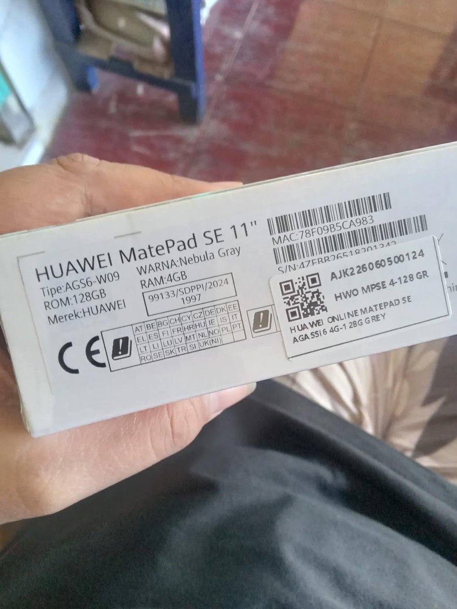 skzbangs's tweet photo. Halo warga jogja, aku mau menjual Huawei Matepad SE 11 ini dikarenakan 1 dan lain hal. Spesifikasinya:
RAM 4 GB
ROM 128 GM
Nebula Grey
Masih baru dan segel, belum di unboxing
2,6 jt
📍Kasongan, Bantul
Bisa COD Jogja kota

Terimakasih 

#wts #huaweimatepad https://t.co/C85jbhXyLP