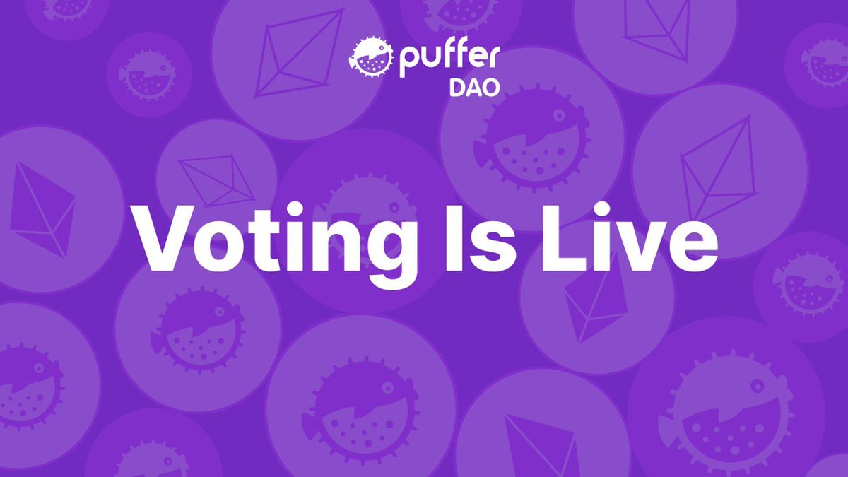 PufferDao's tweet photo. Voting Epoch [27] is now live! 🗳️

🥕 vlPUFFER holders, it’s time to direct where $CARROT emissions go for the next epoch.

The gauge lineup has been updated: a new Pendle pufETH pool has been added, while inactive gauges have been removed to keep emissions aligned with active opportunities.

Cast your votes 👇

https://t.co/WLFLNJ8bCy