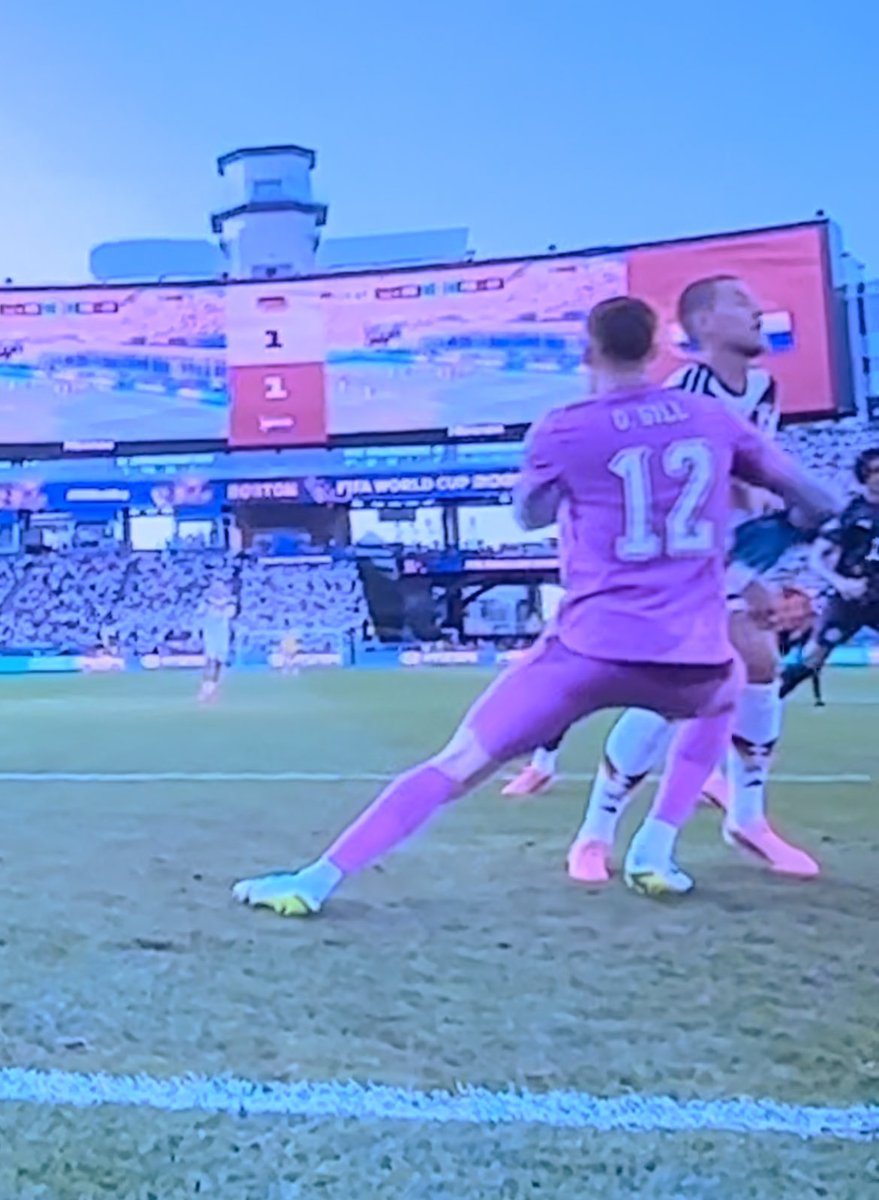 graefe_manuel's tweet photo. #FIFA #Worldcup2026 
#GERPAR 4:5
Extra time: holding Goretzka no pen, but ref disallowed a goal 2:1 Germany because a light/ridiculous contact..
Decisions in this Worldcup became more and more ridiculous…. 
The referee performances in this tournament are worst I can remember ever..