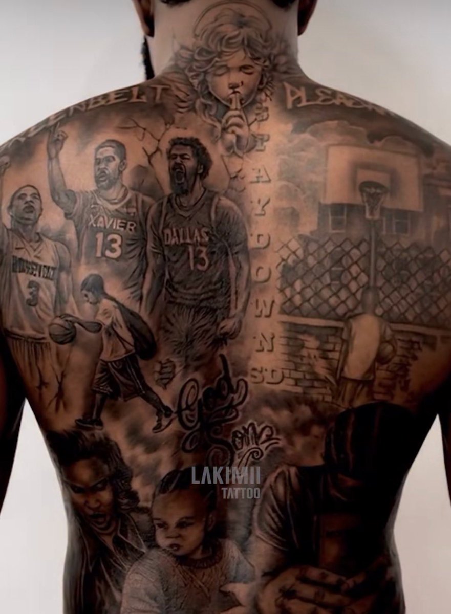 Mavs_FFL's tweet photo. Naji and PJ both got a Mavs tattoo this offseason 

#MFFL https://t.co/HiyUPYhIOs